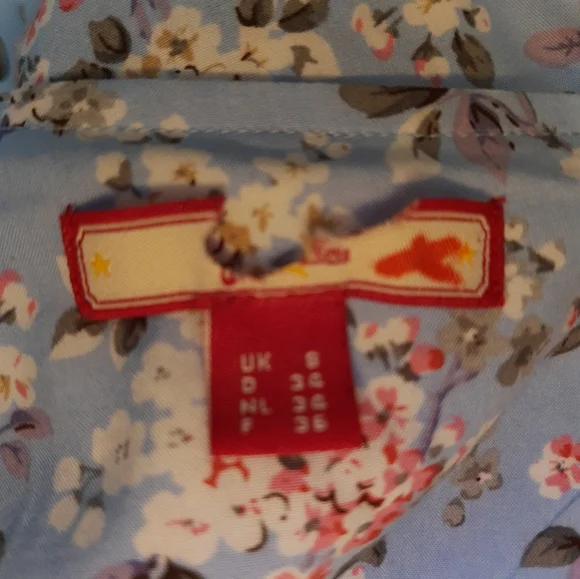 Joe Browns baby blue floral ditsy tea dress UK 8 Coquette - Picture 9 of 10